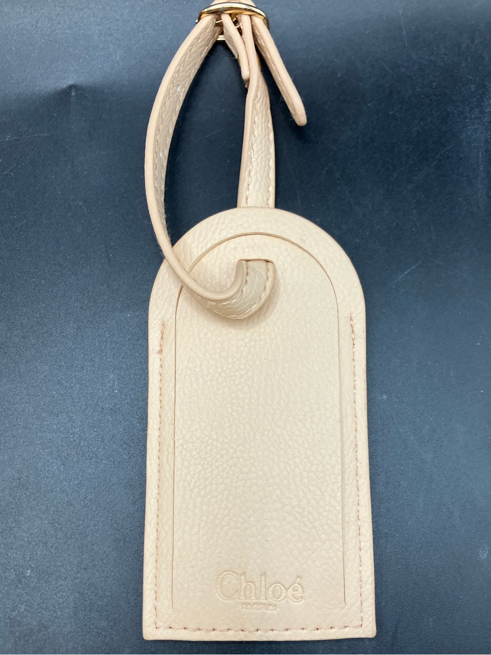 Chloe Nomade Fragrance Luggage Bag Tag Peach/Tan Color Unused